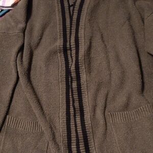 Lovesick Olive Sweater with Black Piping